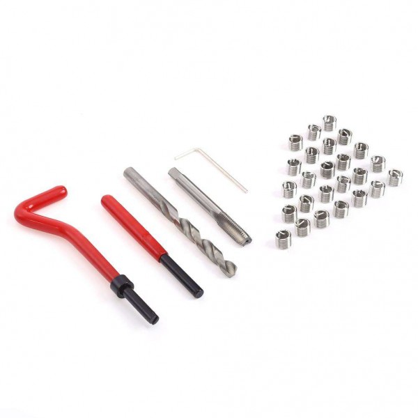 30 Piece M8 x 1.25 Thread Repair Insert Kit Compatible Car Pro Coil Tools