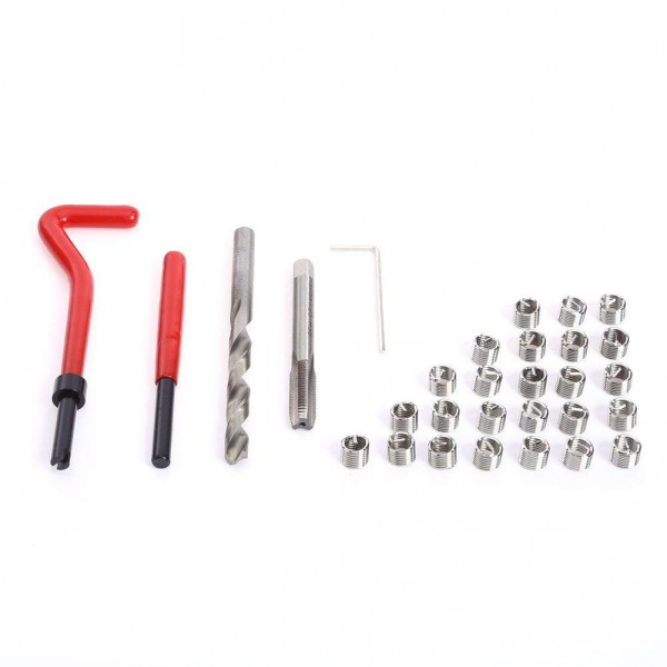 30 Piece M8 x 1.25 Thread Repair Insert Kit Compatible Car Pro Coil Tools