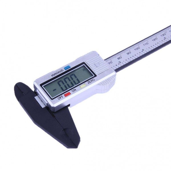 150mm Digital Vernier Caliper Scale Ruler Measuring Micrometer (Silver)