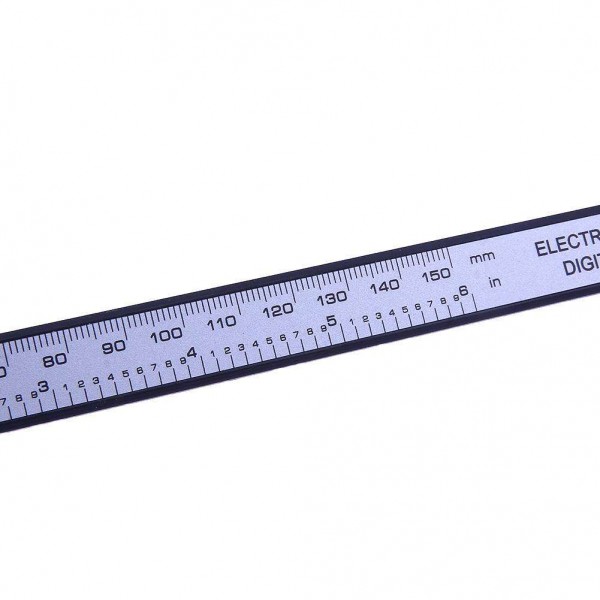 150mm Digital Vernier Caliper Scale Ruler Measuring Micrometer (Silver)