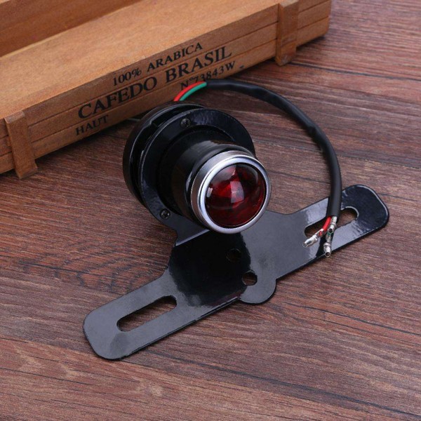 Black Motorcycle Tail Brake Light Lamp for Harley Bobber Chopper Cafe Racer