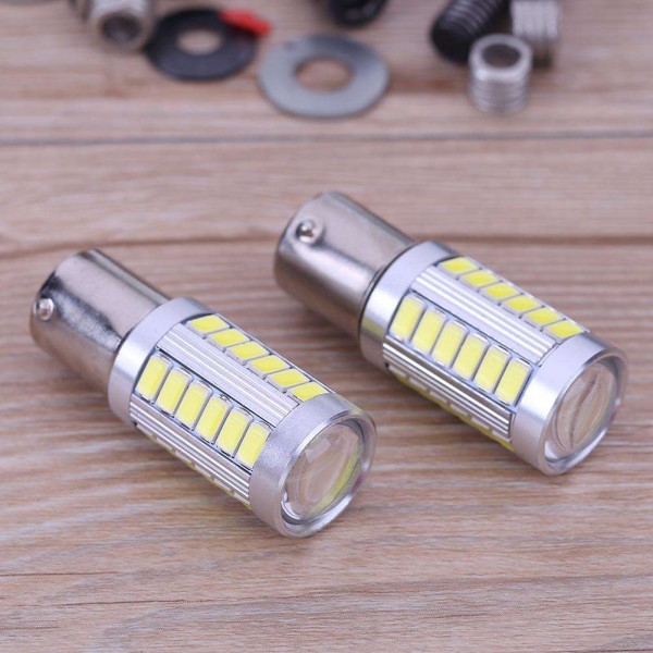 2pcs 1156 5630-33SMD Led Car Turn Signal Brake Light Tail Rear Reverse Lamp