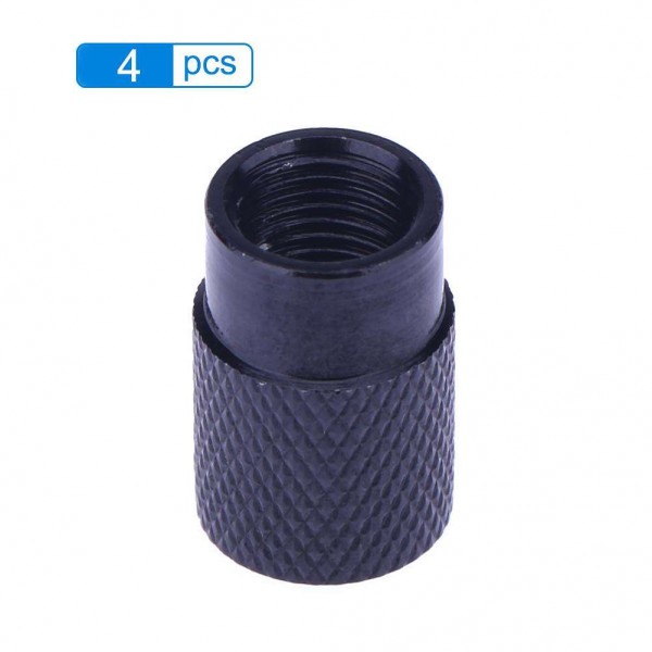 4pcs Auto Bicycle Tire Valve Caps Dust Covers for Schrader Valve