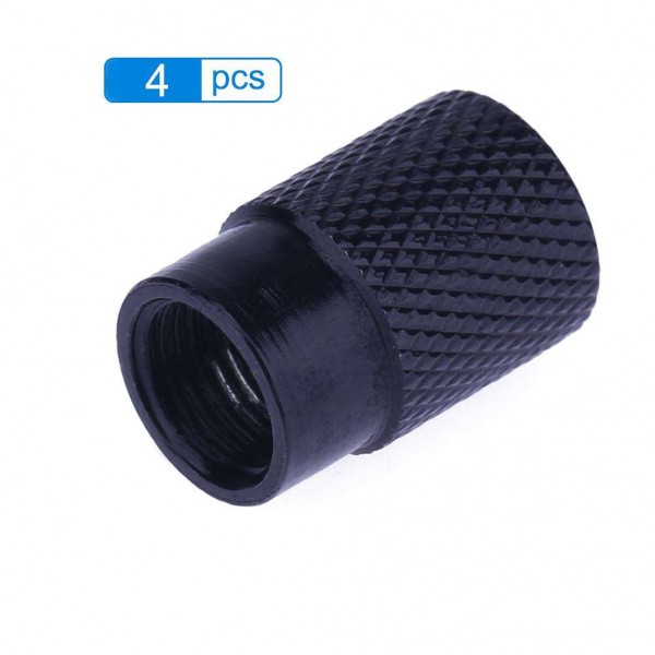 4pcs Auto Bicycle Tire Valve Caps Dust Covers for Schrader Valve