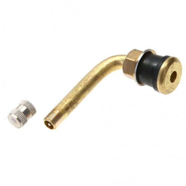 Universal TR570C Brass Truck Wheel Tubeless Tire Valve Stem Snap-in 90 Bend