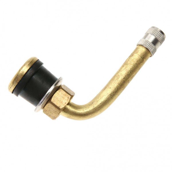 Universal TR570C Brass Truck Wheel Tubeless Tire Valve Stem Snap-in 90 Bend