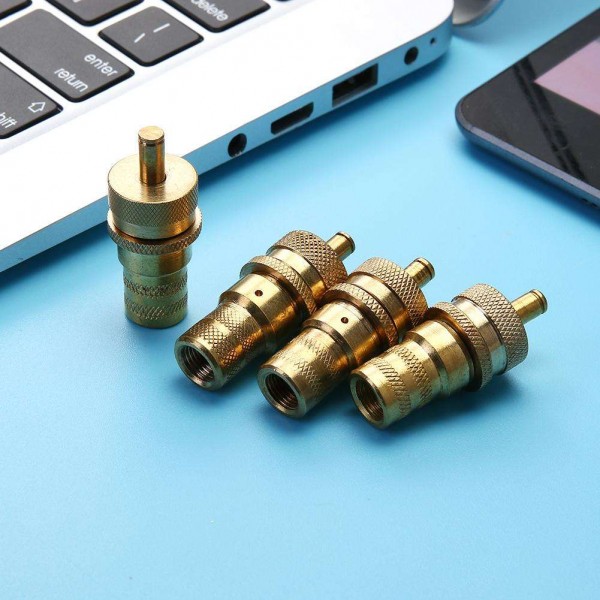 4pcs Universal Brass Off Road Automatic Tire Pressure Deflators 6-30PSI