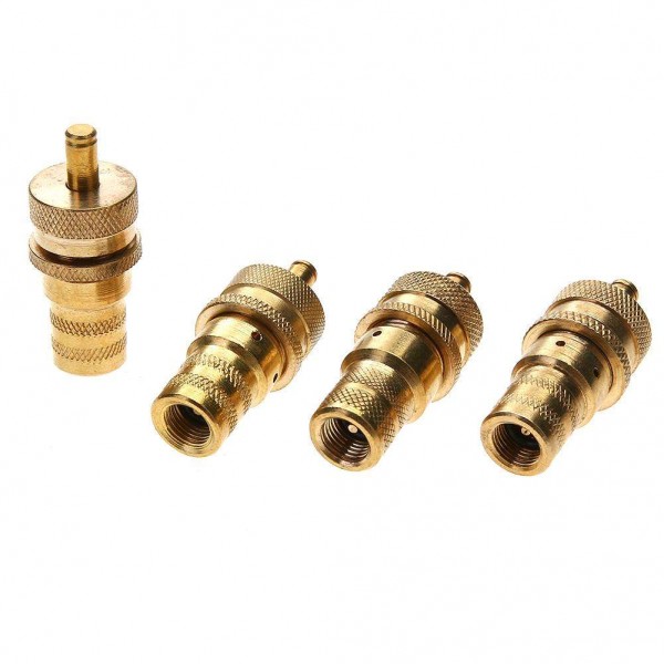 4pcs Universal Brass Off Road Automatic Tire Pressure Deflators 6-30PSI