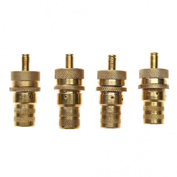 4pcs Universal Brass Off Road Automatic Tire Pressure Deflators 6-30PSI