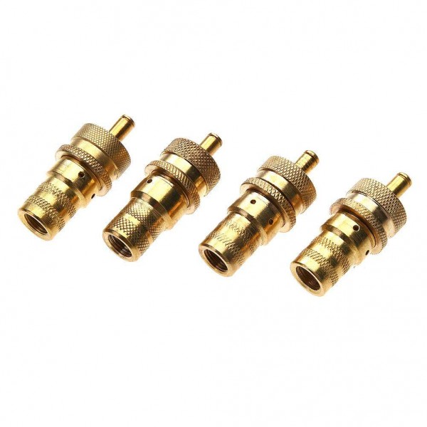 4pcs Universal Brass Off Road Automatic Tire Pressure Deflators 6-30PSI