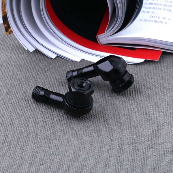 2pcs 90° CNC Aluminum Motorcycle 11.3mm Rim Tire Tyre Valve Stems