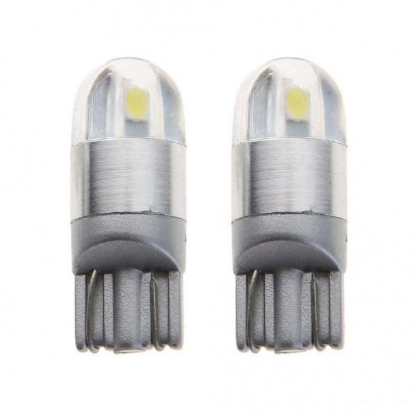 2pcs 6W T10 3030 2SMD Super Bright LED Side Marker Light Reading Lamp Bulbs