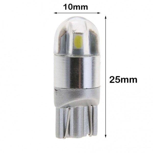 2pcs 6W T10 3030 2SMD Super Bright LED Side Marker Light Reading Lamp Bulbs