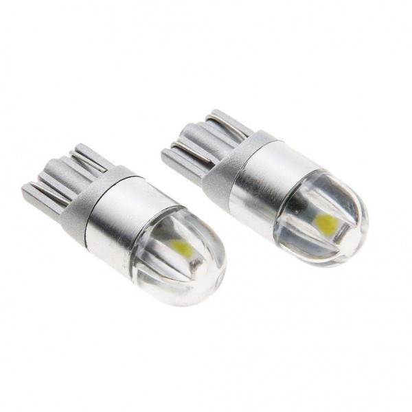 2pcs 6W T10 3030 2SMD Super Bright LED Side Marker Light Reading Lamp Bulbs