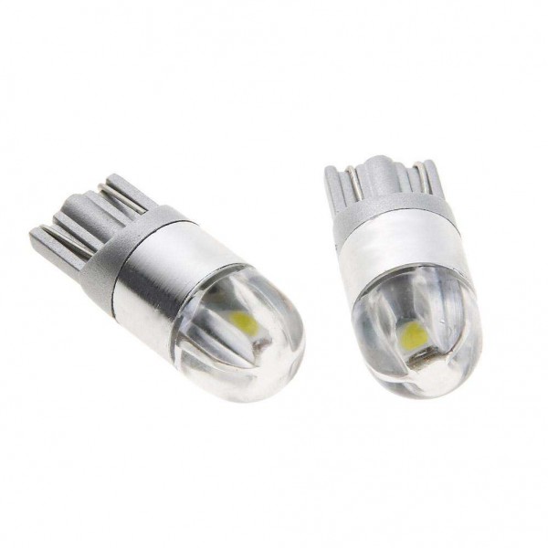 2pcs 6W T10 3030 2SMD Super Bright LED Side Marker Light Reading Lamp Bulbs