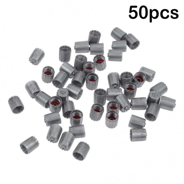 50pcs Plastic PMS Tire Valve Stem Caps Covers for Car Truck Motorcycle