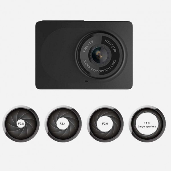 YI 2.7'' HD 1080P Dash Cam Mini Car DVR Recorder Night Vision Photography