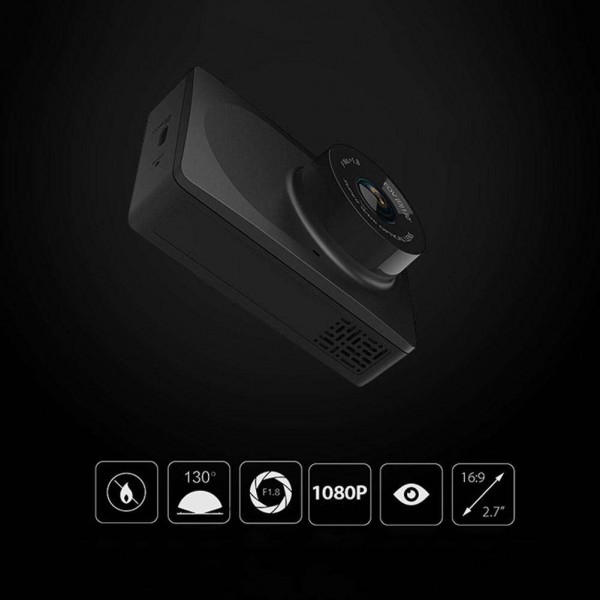 YI 2.7'' HD 1080P Dash Cam Mini Car DVR Recorder Night Vision Photography