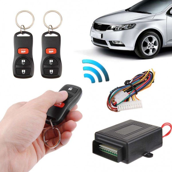 Car Central Door Lock Keyless Entry System Remote Alarm Central Locking Kit