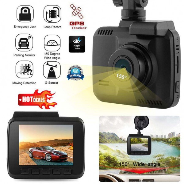 2.4in 1080P WiFi Car DVR Camera GPS Video Recorder HD Night Vision Dash Cam