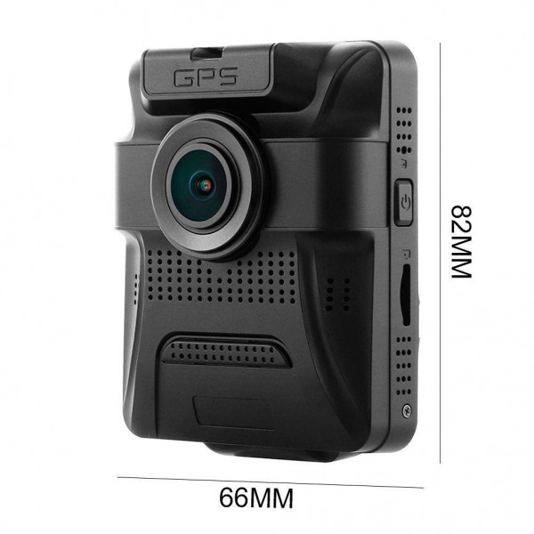 Mini Hidden 2.4in Dual Lens 1080P Car DVR Camera Night Vision Dash Cam GPS