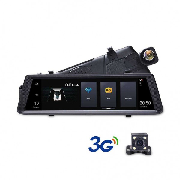 Junsun A900 3G Android 5.0 Dual Lens FHD 1080P GPS Car DVR Rearview Camera