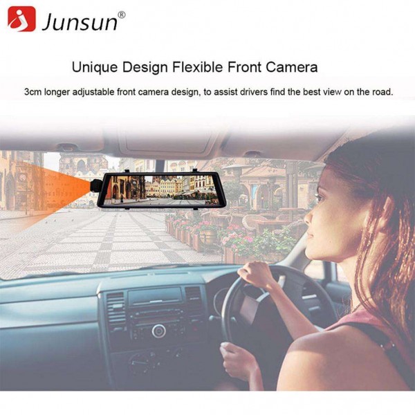 Junsun A900 3G Android 5.0 Dual Lens FHD 1080P GPS Car DVR Rearview Camera