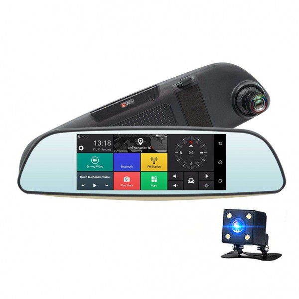 Junsun E515 3G Android 5.0 6.5 Inch FHD 1080P GPS Car DVR Rearview Camera