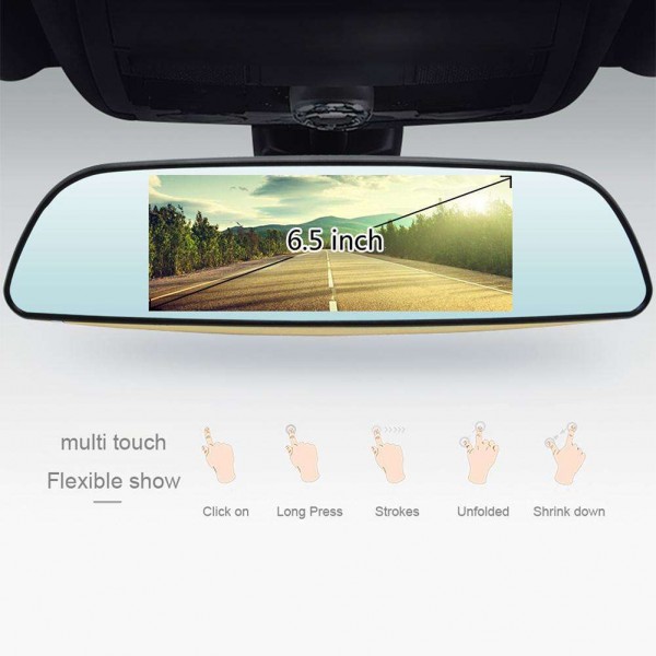 Junsun E515 3G Android 5.0 6.5 Inch FHD 1080P GPS Car DVR Rearview Camera