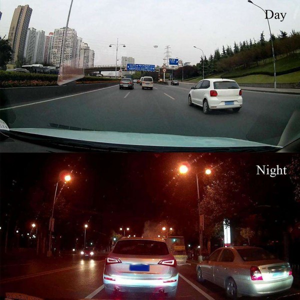 Anytek T80 7in 1080P Car Rearview Mirror DVR Camera Night Vision Dash Cam