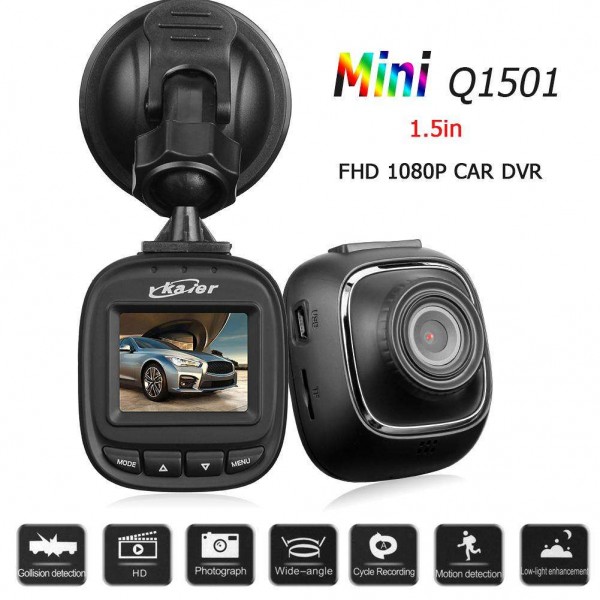 Q1501 Mini 150 Degree Lens FHD 1080P Car DVR Camera Night Vision Dash Cam