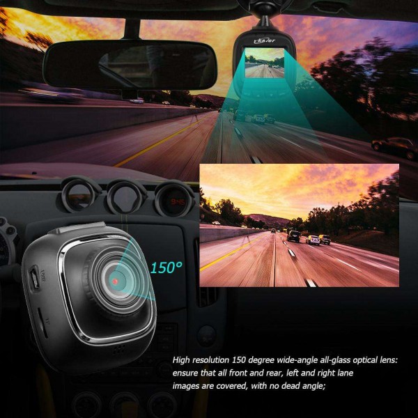 Q1501 Mini 150 Degree Lens FHD 1080P Car DVR Camera Night Vision Dash Cam