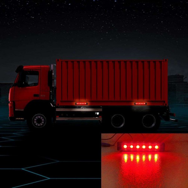 CNSUNNYLIGHT Car Truck LED Side Clearance Light Turn Signal Light (Red)