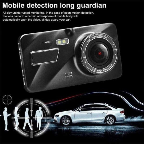 4.0in Touch Screen Dual Lens HD 1080P Car DVR Camera G-sensor Dash Cam