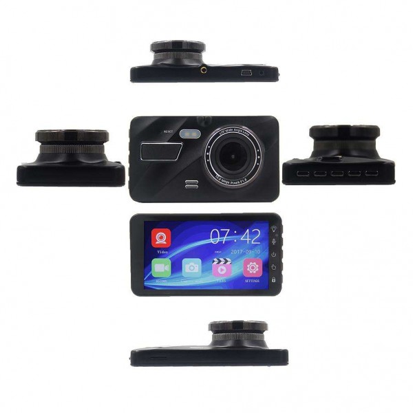 4.0in Touch Screen Dual Lens HD 1080P Car DVR Camera G-sensor Dash Cam