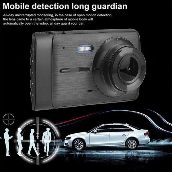 4in Dual Lens 1080P Car DVR Camera Video Recorder Motion Detection Dash Cam