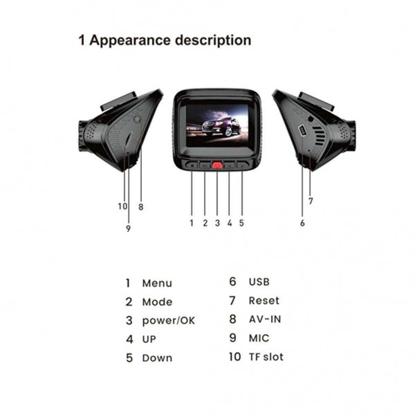 2inch Car Dash 12MP Camera WIFI 1080P Driving Video Recorder