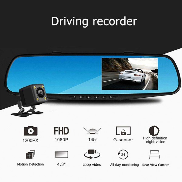 Car Camera DVR 12MP 1080P Loop Recroding G-Sensor Camcorder