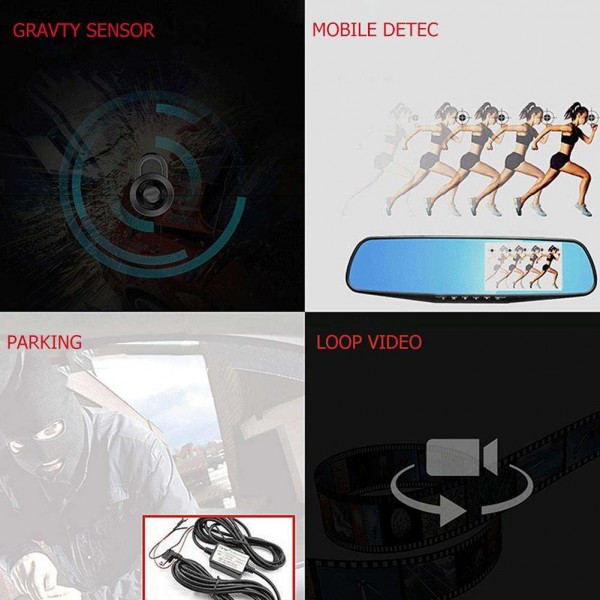 Car Camera DVR 12MP 1080P Loop Recroding G-Sensor Camcorder