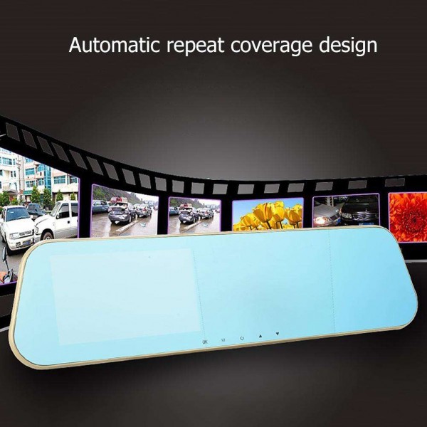 Car Camera DVR 4.3inch Dual Lens Video Recroder Parking Camcorder