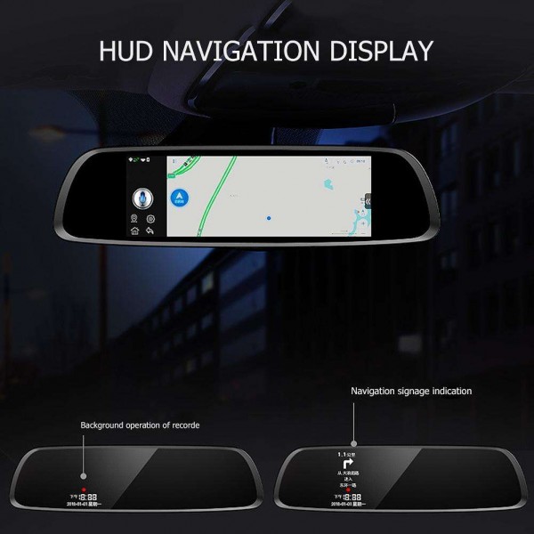 Car Camera 7inch Touch Screen WIFI Bluetooth Video Recroder (B)