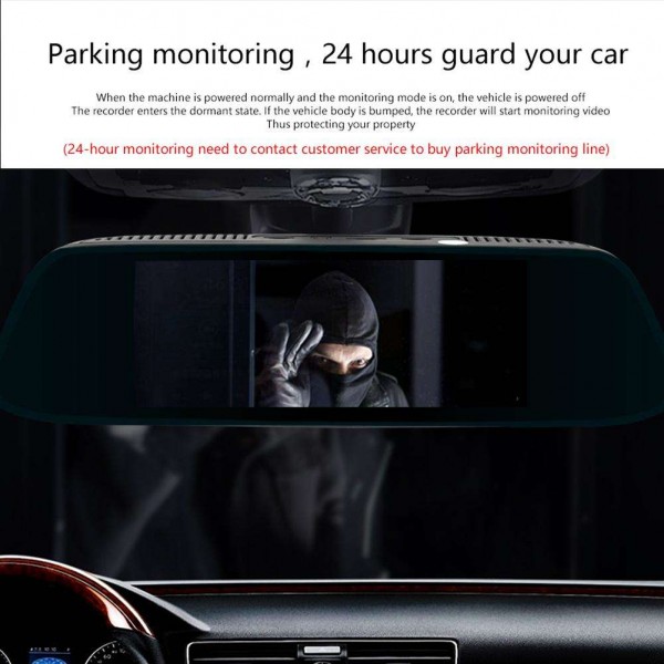 Junsun K716 Car Video 8in 4G DVR GPS Recorder Rearview Camera Dash Cam