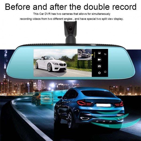 Junsun K716 Car Video 8in 4G DVR GPS Recorder Rearview Camera Dash Cam