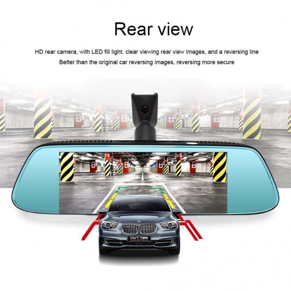 Junsun K716 Car Video 8in 4G DVR GPS Recorder Rearview Camera Dash Cam