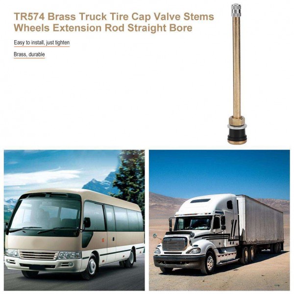 TR574 Brass Truck Tire Valve Stems for All Aluminum/Steel Wheels