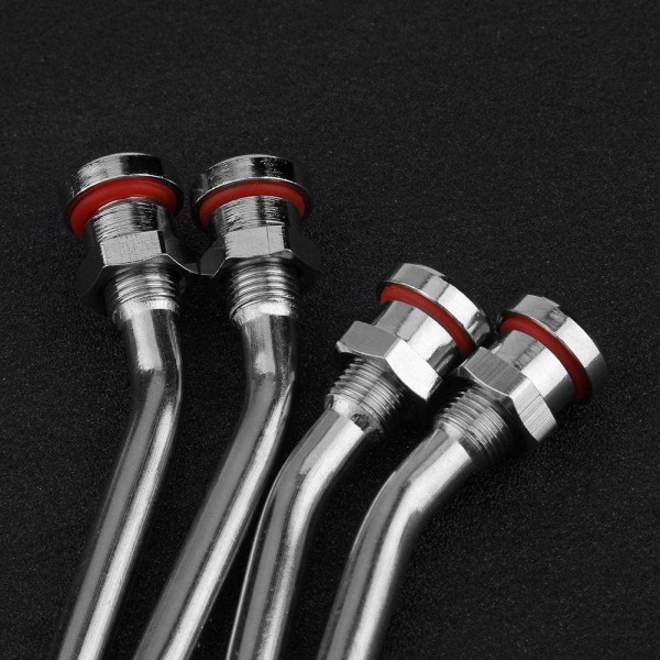 4pcs Brass Truck Tire Valve Stems for V3.20.6 9.7mm Hole Aluminum Wheel Rim