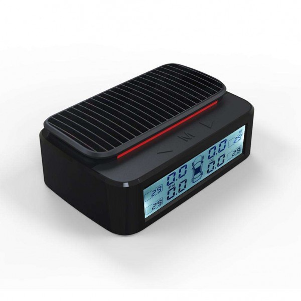 Solar Car TPMS Color Screen Tire Pressure Monitoring System with 4 Sensors