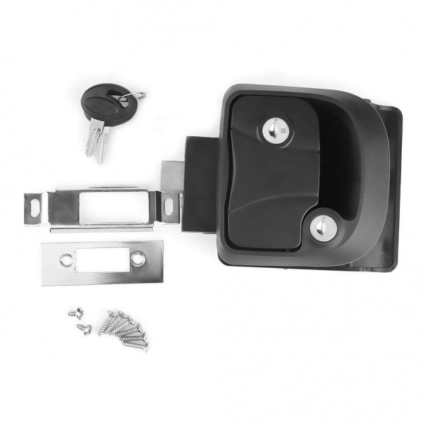 RV Trailer Camper Dual Lock Cylinders Entrance Entry Door Lock Assembly