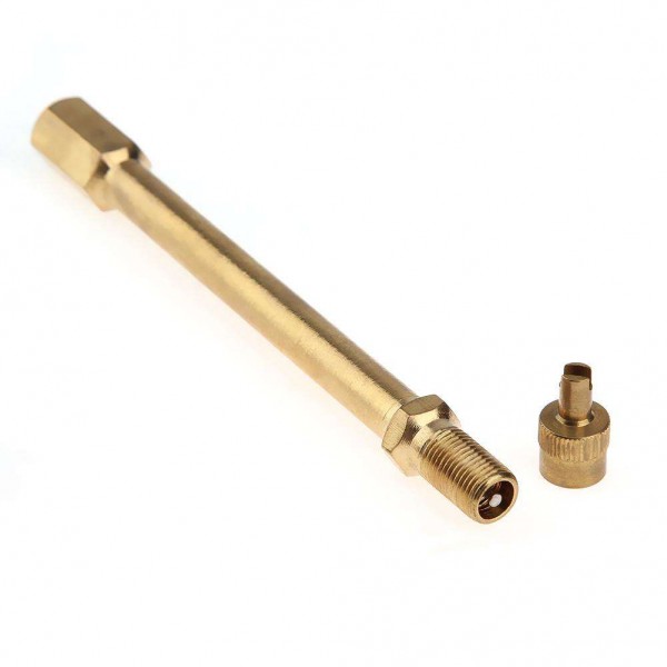 Full Brass Car Auto Truck Wheel Tire Valve Stem Extension Pole Cap Extender