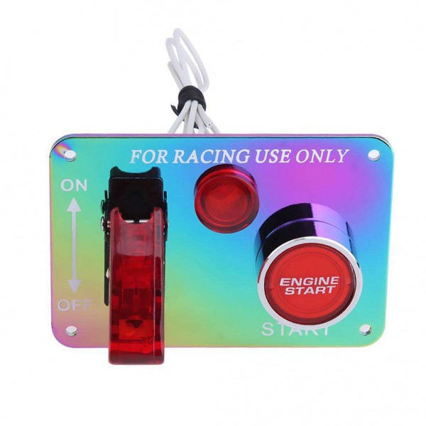 Colorful Race Car Ignition Accessory Engine Start Push Button Switch Panel